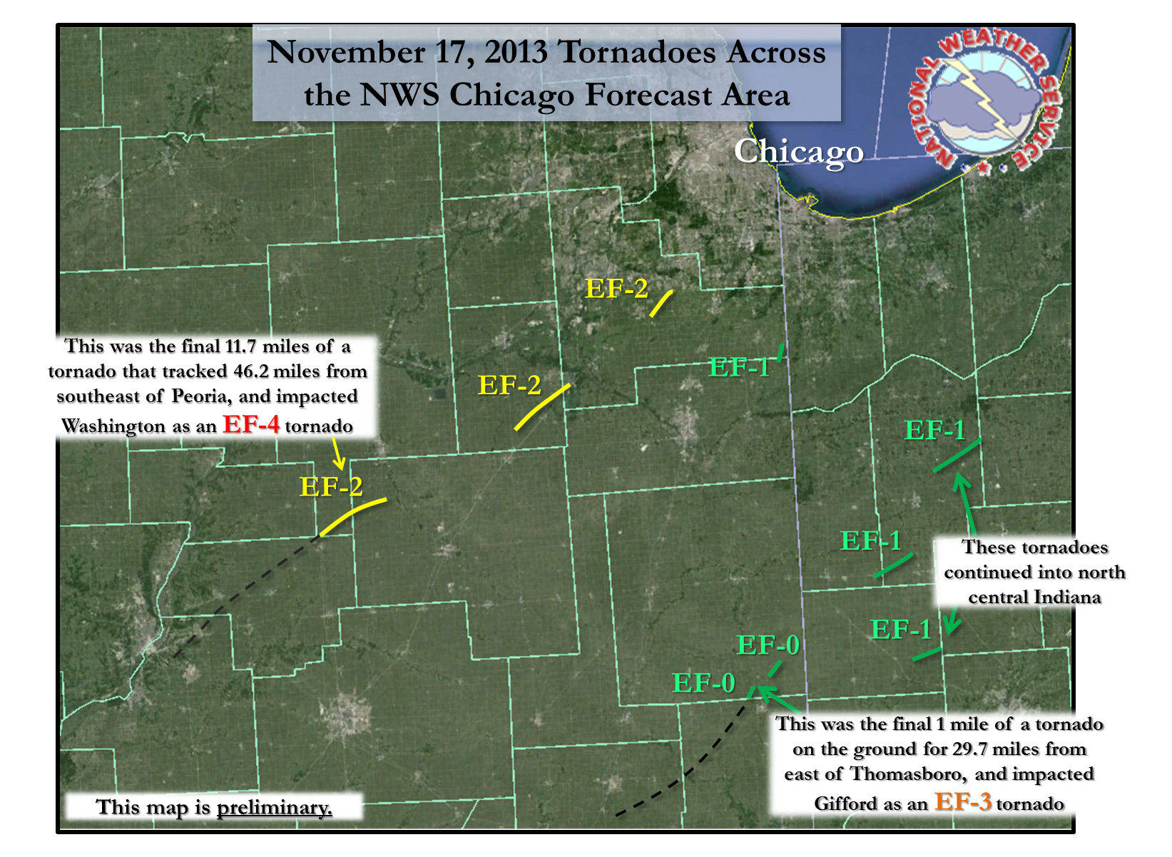 Tornado Count from November 17 Outbreak: 22 | Illinois State Climatologist1643 x 1202