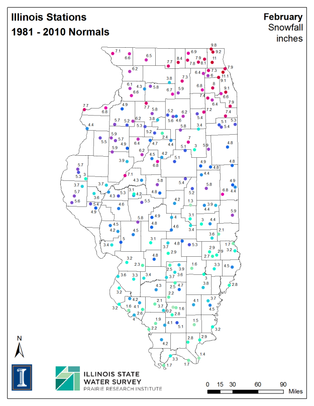 Click to enlarge. Illinois State Climatologist Office.  ISWS. 